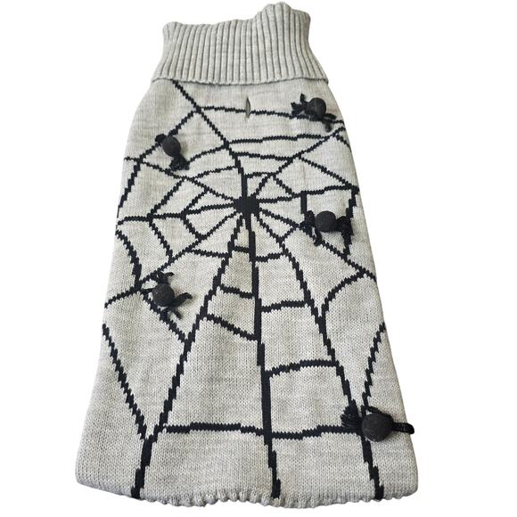 Halloween Pom Pom Spider Dog Sweater 
Sz L/LX - Picture 1 of 4